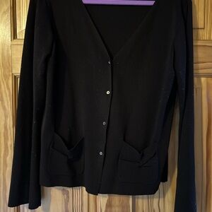 Max Studio Brown Cardigan Knit Sweater